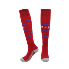 (France Home, Junior(EU 37-45)) 2024 Football Training Activewear Socks Non-slip Knee High Grip Soccer Socks for Kids Teens