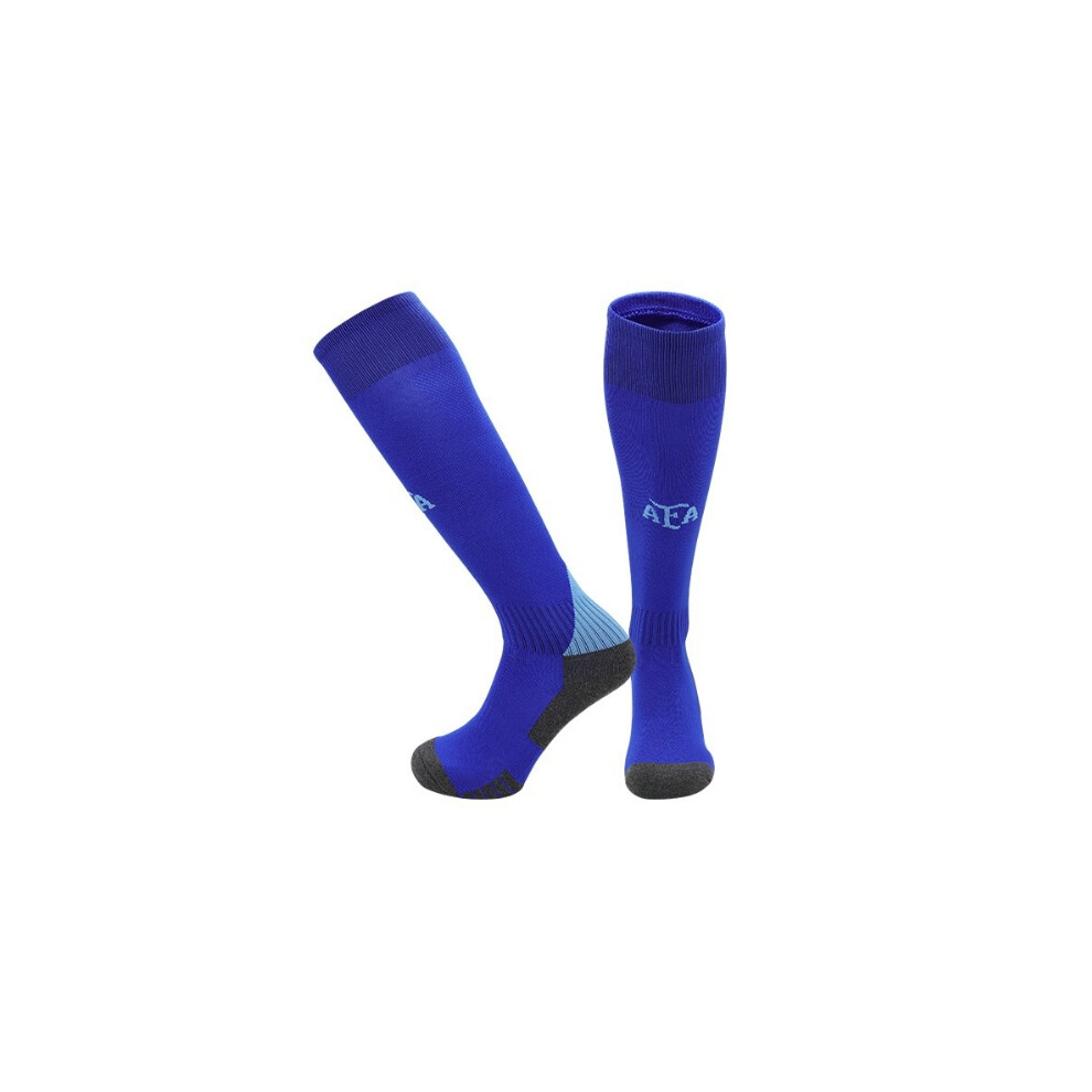 (Argentina Away, Kids(EU 30-36)) 2024 Football Training Activewear Socks Non-slip Knee High Grip Soccer Socks for Kids Teens