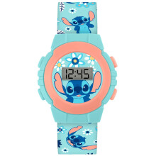 TM-05739 Lilo & Stitch Kids Digital Watch – Stitch Background, Printed Silicone Strap, 30mm Dial, Ages 6+, Official Licensed Merch