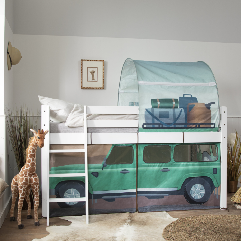 Safari Overland Off Road Tent & Tunnel for Midsleeper Cabin Bed-image-OPC-PFFJYFH-NEW