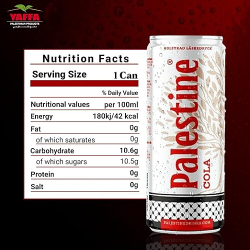 Palestine Cola  Pack of 24 330ml Cans 1