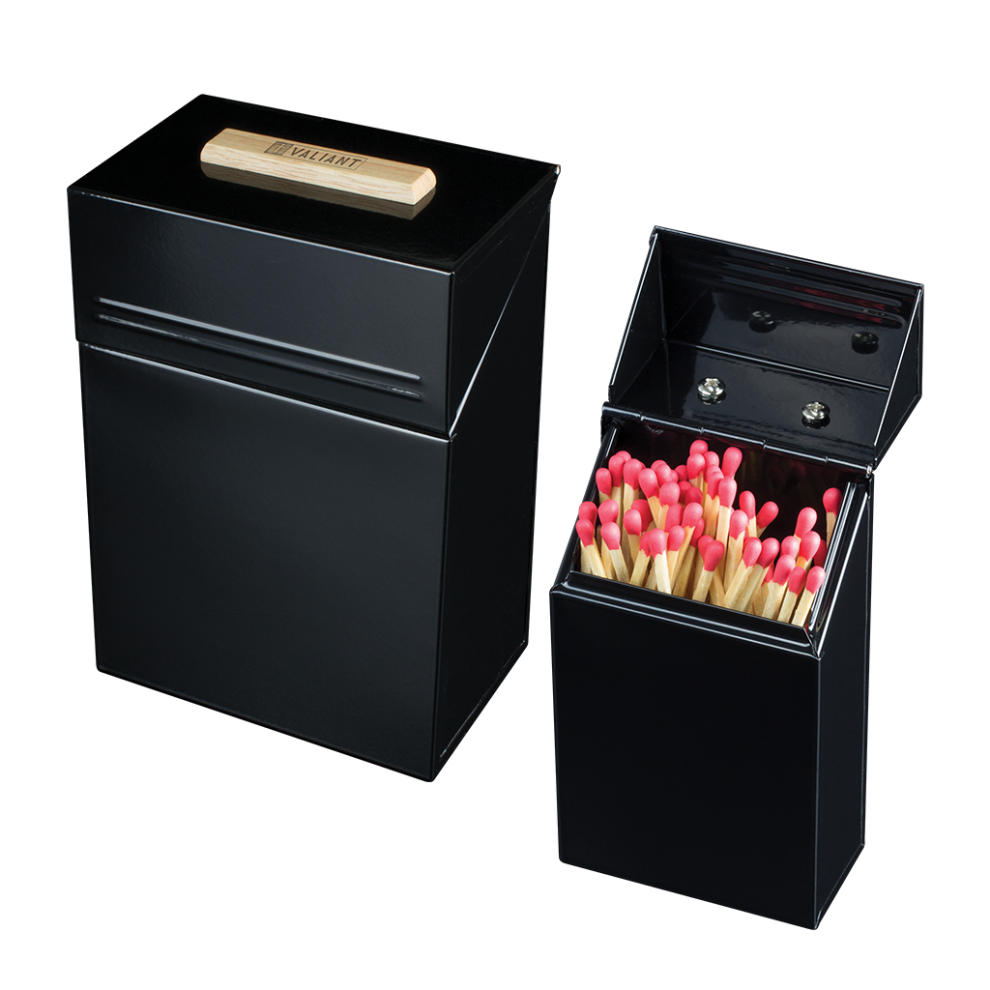 Valiant Firelighter And Pellet Storage Box And Match Tidy Set
