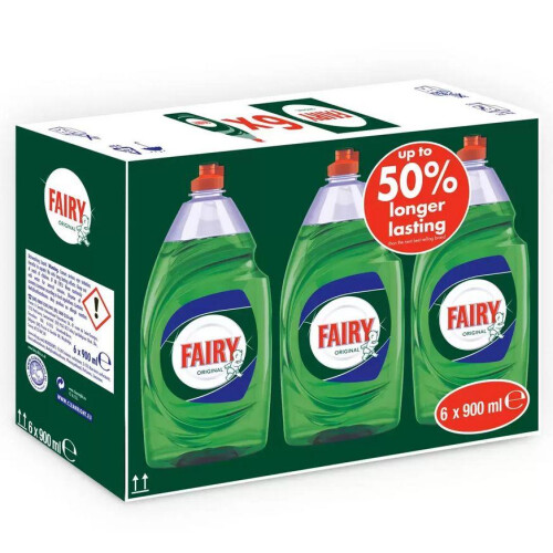 Fairy Fairy Washing Up Liquid 900ml Bottles 2