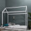 Noa and Nani Kara Single 4 Poster Bed Frame in Classic White 4
