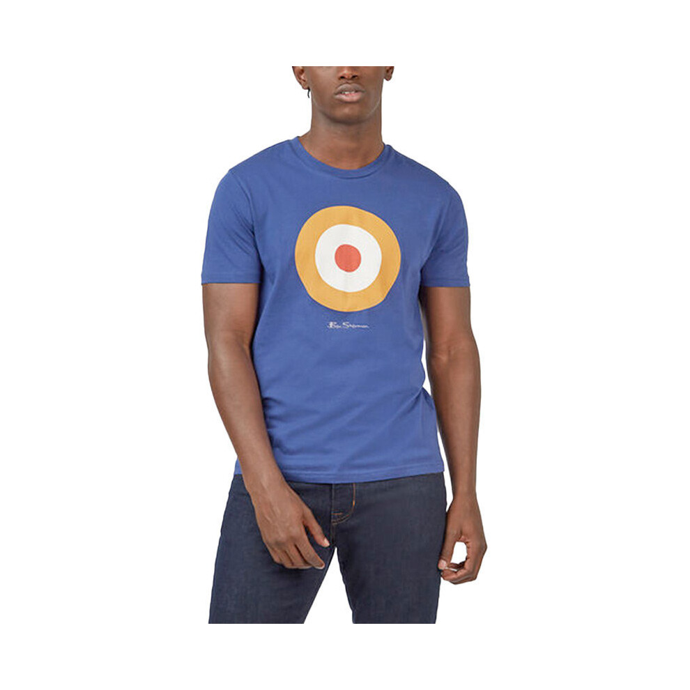 Timberland (Dark Xs) Ben Sherman Mens T Shirt Target Logo Summer Cotton Blue