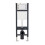 NES Home Nes Home Toilet WC Cistern Frame with Modern Chrome Square Button Flush Plate 2
