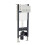 NES Home Nes Home Toilet WC Cistern Frame with Modern Chrome Square Button Flush Plate 1