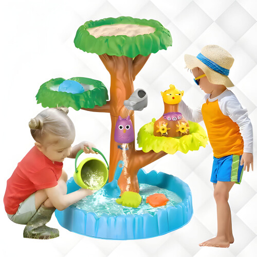 RLS Magic Tree Sand and Water Table 17-Piece Garden Sandpit toy