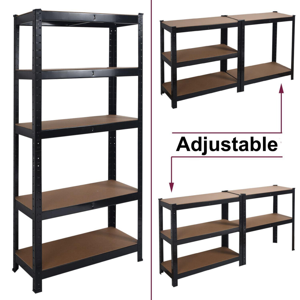 (Black) Metal Shelving 180cm