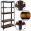 House of Home (Black) Metal Shelving 180cm 3