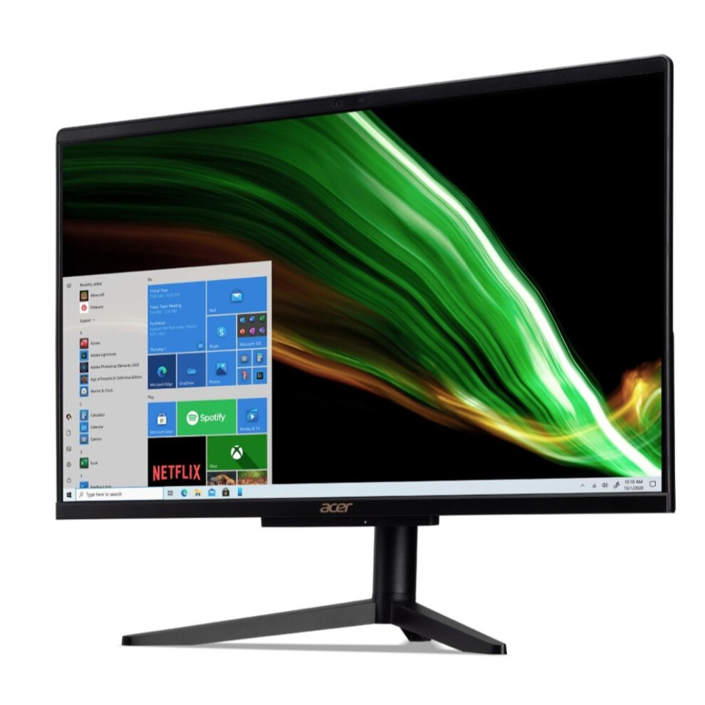 Acer All-In-One Aspire C22-1600 21.5" Intel Pentium 4GB RAM 256GB SSD Black