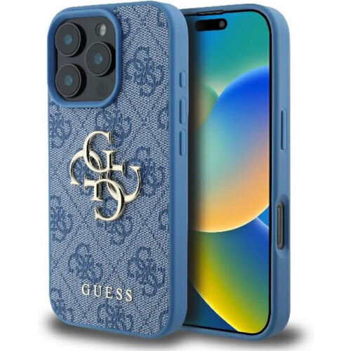 Guess Guess 4G Big Logo Case for iPhone 16 Pro Max 6.9" Blue