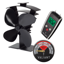 Valiant Premium IV Stove Fan, Moisture Meter and Magnetic Thermometer