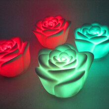 Rose Blume Farbändernde LED Nachtlicht