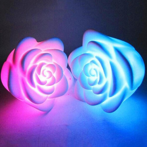 Rose Blume Farbändernde LED Nachtlicht 2