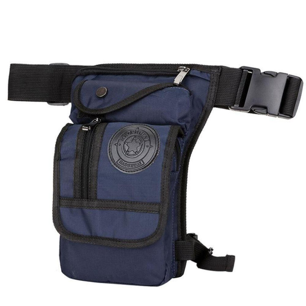(Dark Blue) 1Pcs Canvas Bag Multi-purpose Outdoor Crossbody Men&apos;s Belt Hip Bum Waist Fanny Pack Shoulder Bags