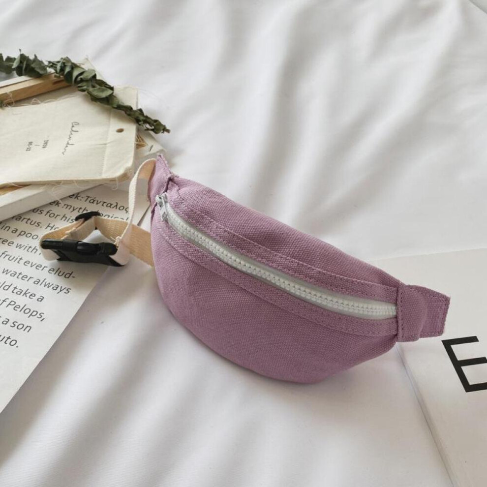 (Purple) Children&apos;s Bag Fashion Cute Baby Kids Bag Girl Boy Fanny Pack Toddler Waist Packs Belt Bag