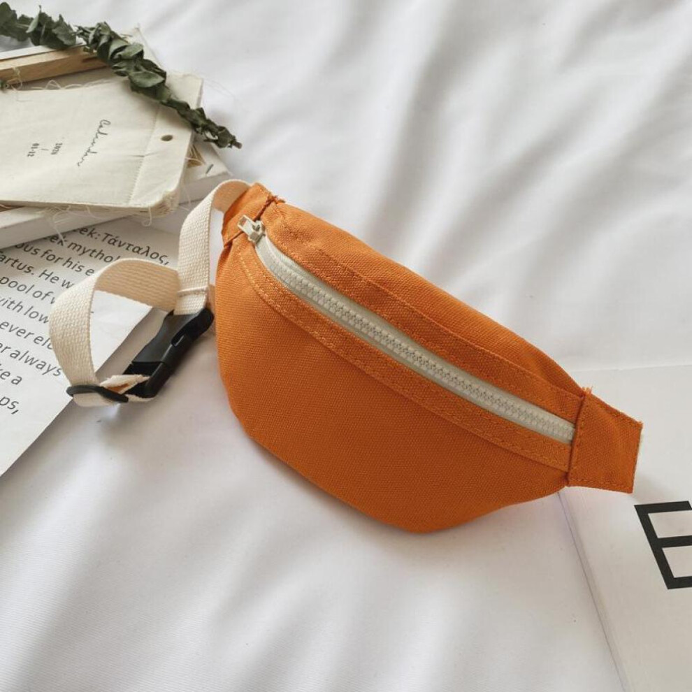 (Orange) Children&apos;s Bag Fashion Cute Baby Kids Bag Girl Boy Fanny Pack Toddler Waist Packs Belt Bag