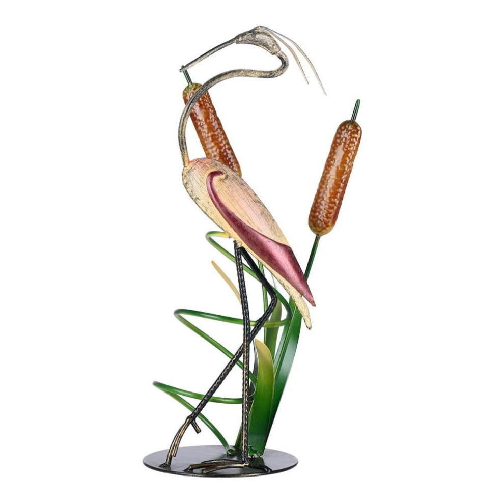 Tooarts Wild Crane Wine Rack Tabletop Decorative Wine Rack Sturdy Iron Material Display and Store
