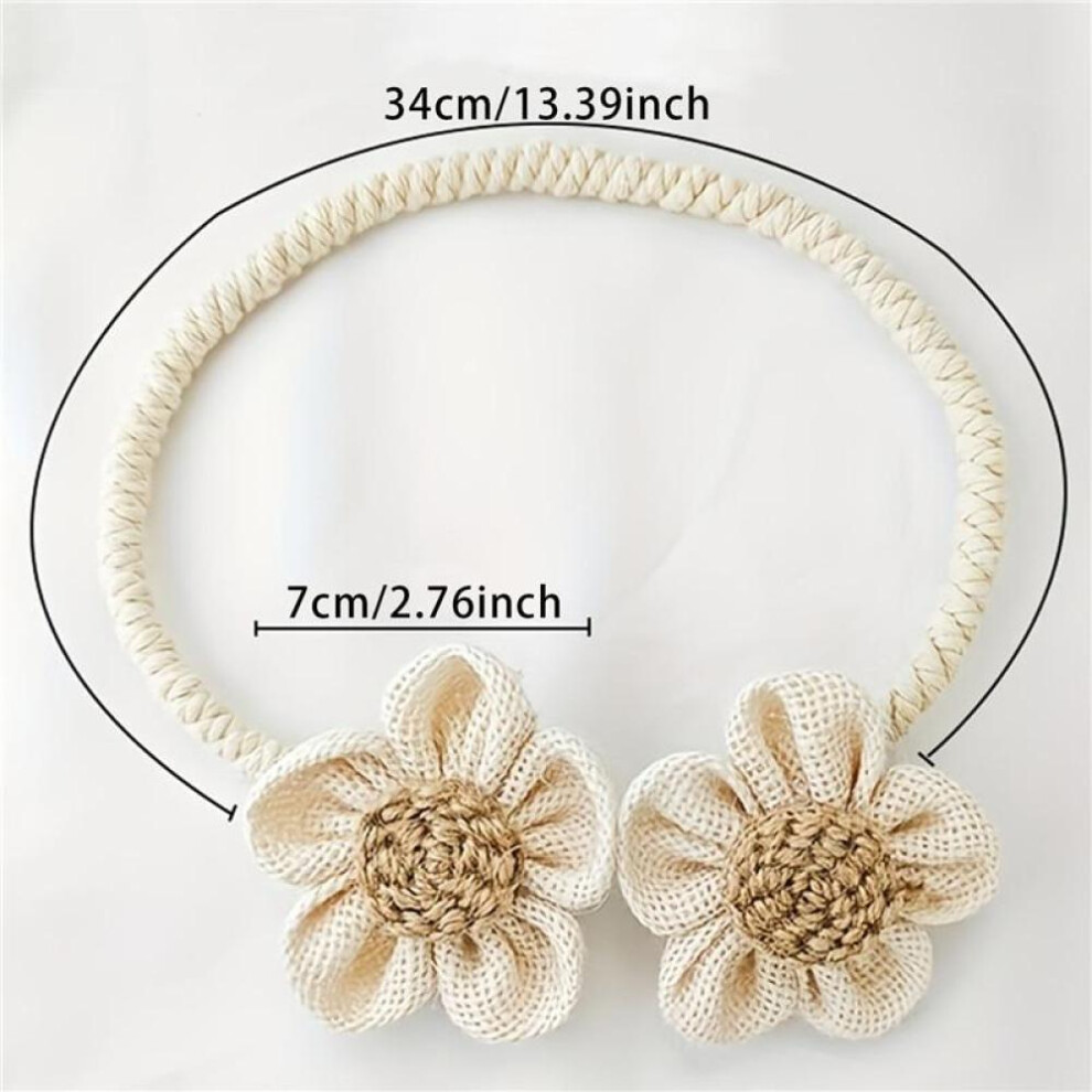 Flower Curtain Tie Backs Rope Holdbacks Buckle Clips Accessory Rods Accessoires Hook Holder Home Decorations