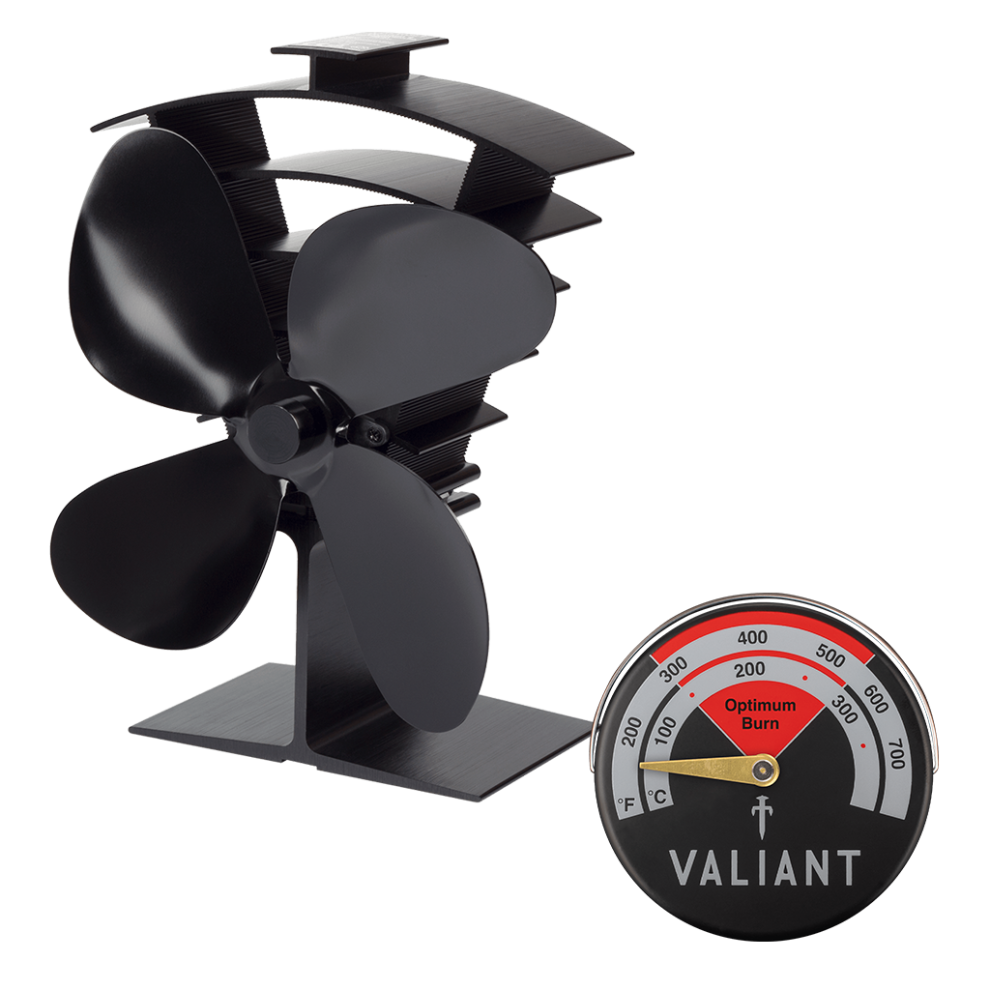 Valiant Premium IV Stove Fan and Magnetic Thermometer