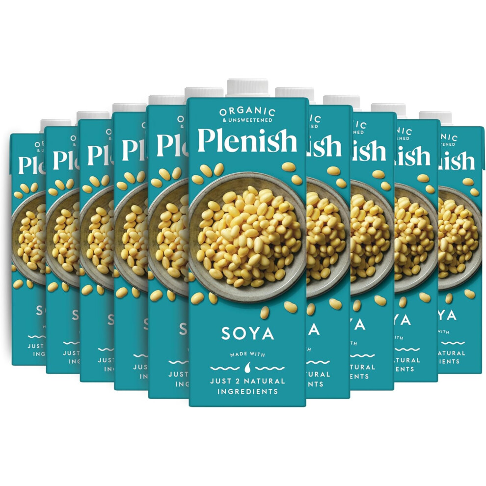 (Soya) Plenish Organic Unsweetened (8 x 1 Litre)