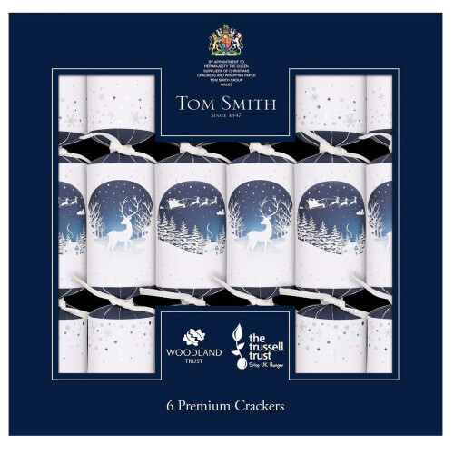 Tom Smith Christmas Crackers 6 Blue Forest Luxury Cracker 14 Inch 1