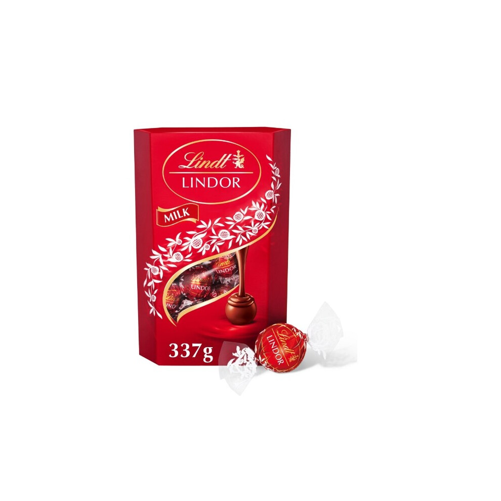 (Pack Of 1) Lindt Lindor Milk Chocolate Truffles Carton 337G