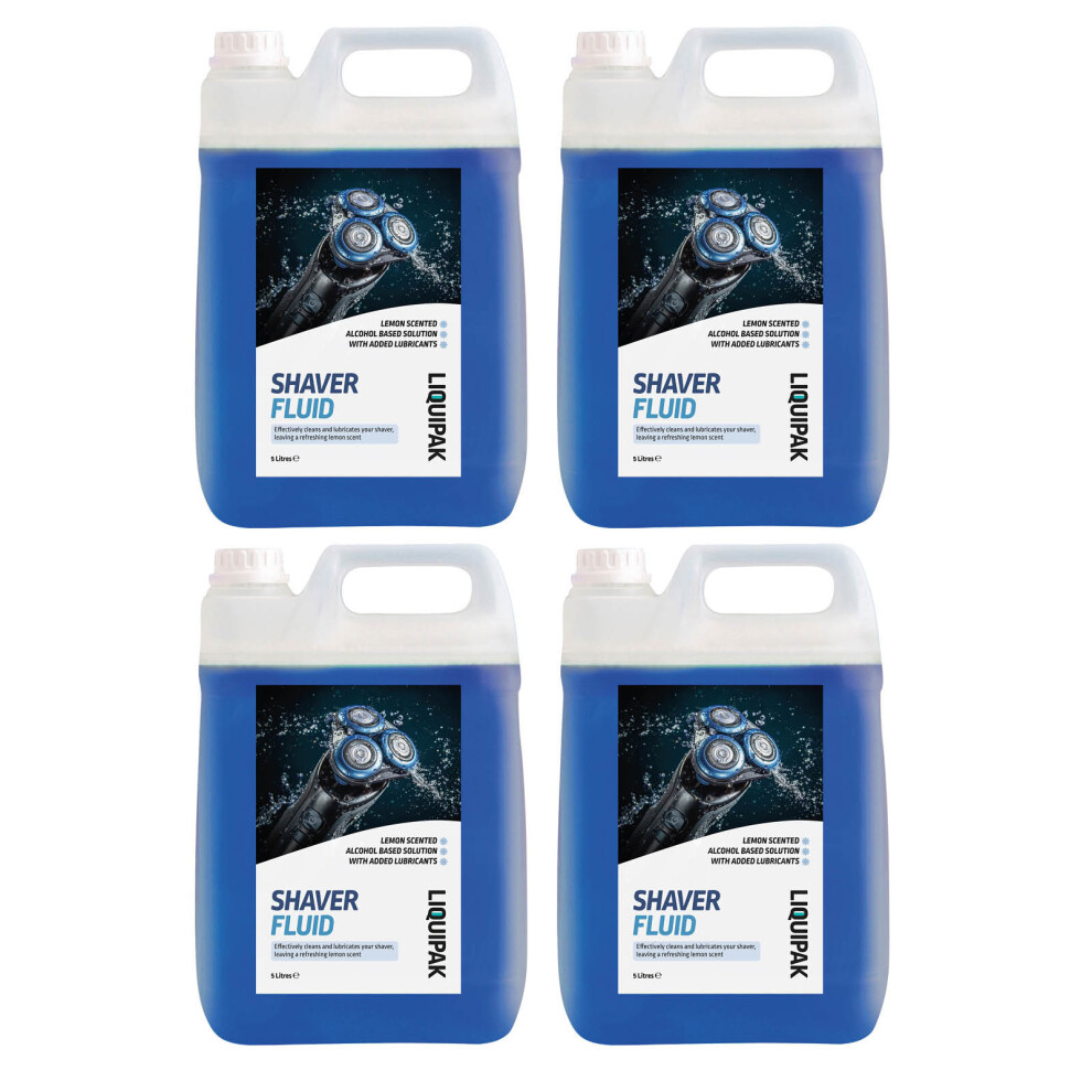 Liquipak (4X5 Litres) Shaver Fluid | Lemon Fragranced
