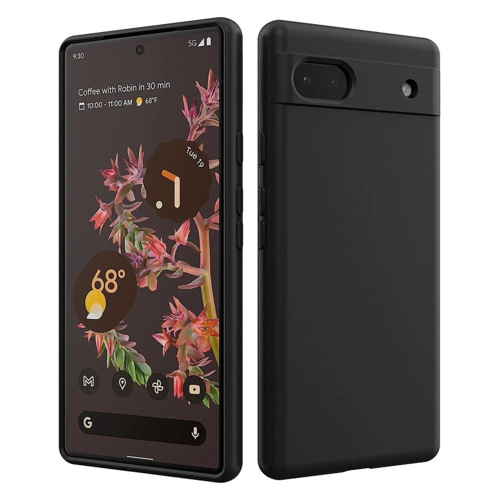 (Pixel 8A, ) Liquid Silicon Case For Google Pixel Models Black 5055546028686