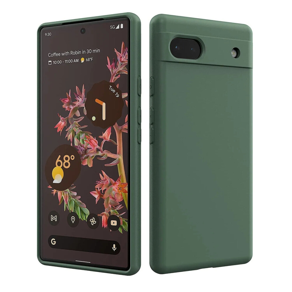 Ameego (Pixel 8A, Green) Liquid Silicon Case For Google Pixel Models