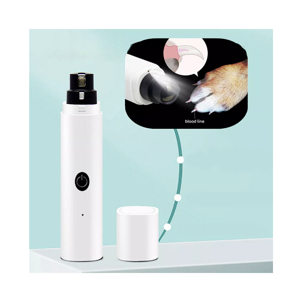 Cat Dog Electric Nail Grooming Grinder Trimmer Clipper Pet File Claw Care Tool