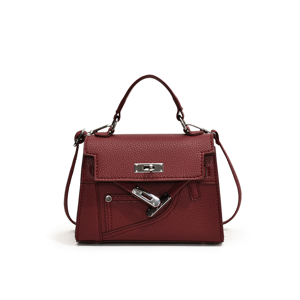 (Red) And Chic Minimalist Kelly Bag For Women Fashionable Medium Size Shoulder Crossbody Bag Available In Multiple Colors