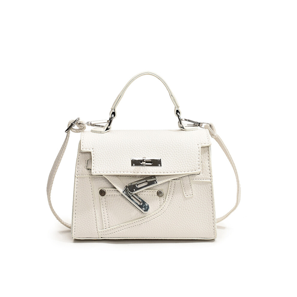 (White) And Chic Minimalist Kelly Bag For Women Fashionable Medium Size Shoulder Crossbody Bag Available In Multiple Colors