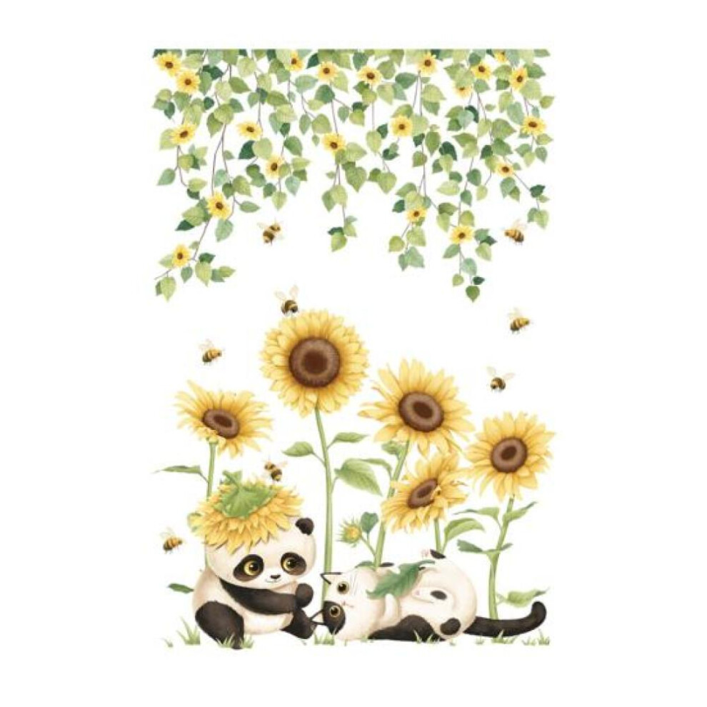 Toilet Sticker Creative Flower Pattern Toilet Lid Sticker Removable No Residue Wall Decals