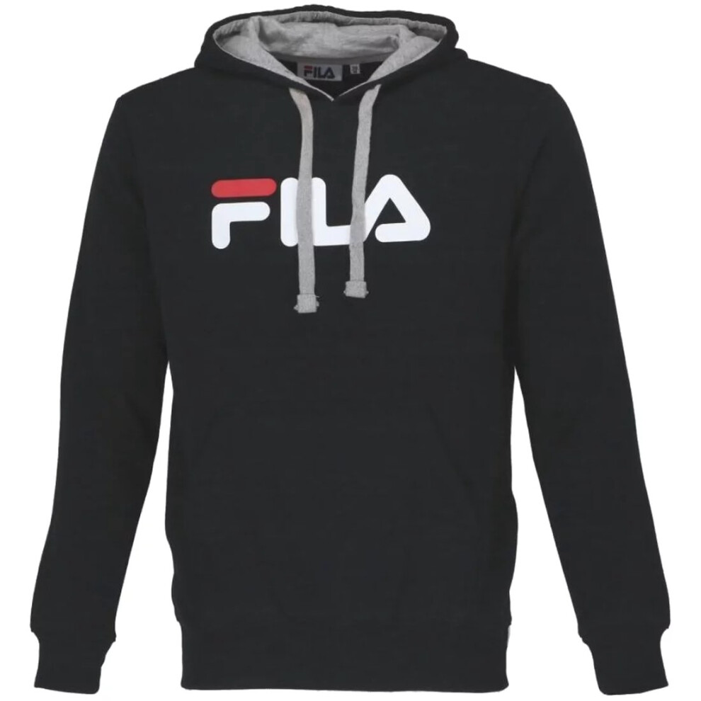 (Black, L) Fila Mens Urban Line Classic Pure Hoodie