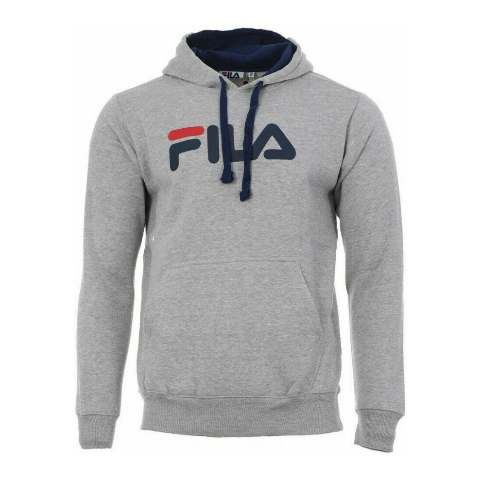 (Grey, XL) Fila Mens Urban Line Classic Pure Hoodie