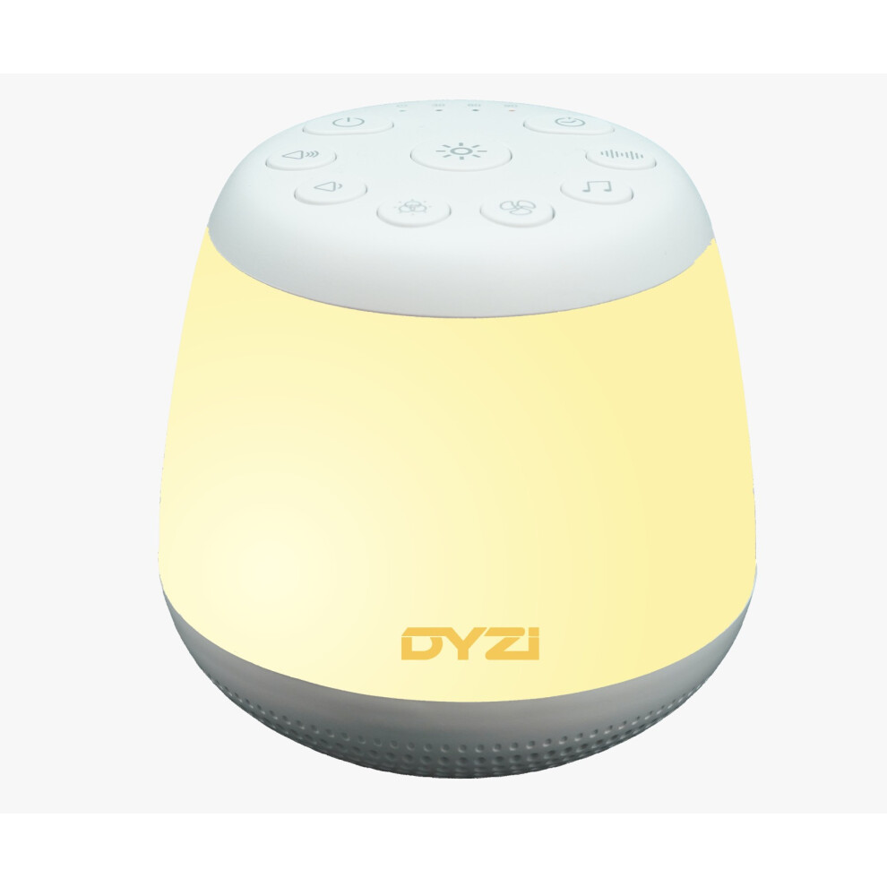 Portable Noise Machine For Baby & Adult Sleep Aid 24 Soothing Sounds Rgb - White Dyzi