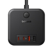 Baseus PowerCombo Cube Wandladegerät, 4000 W, 2x USB-A, 2x USB-C, 3x EU-Stecker