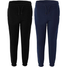 (2 Pack Black/Navy, 5-6 Years) Panzy Childrens/Kids Unisex Jog Pants / Jogging Bottoms