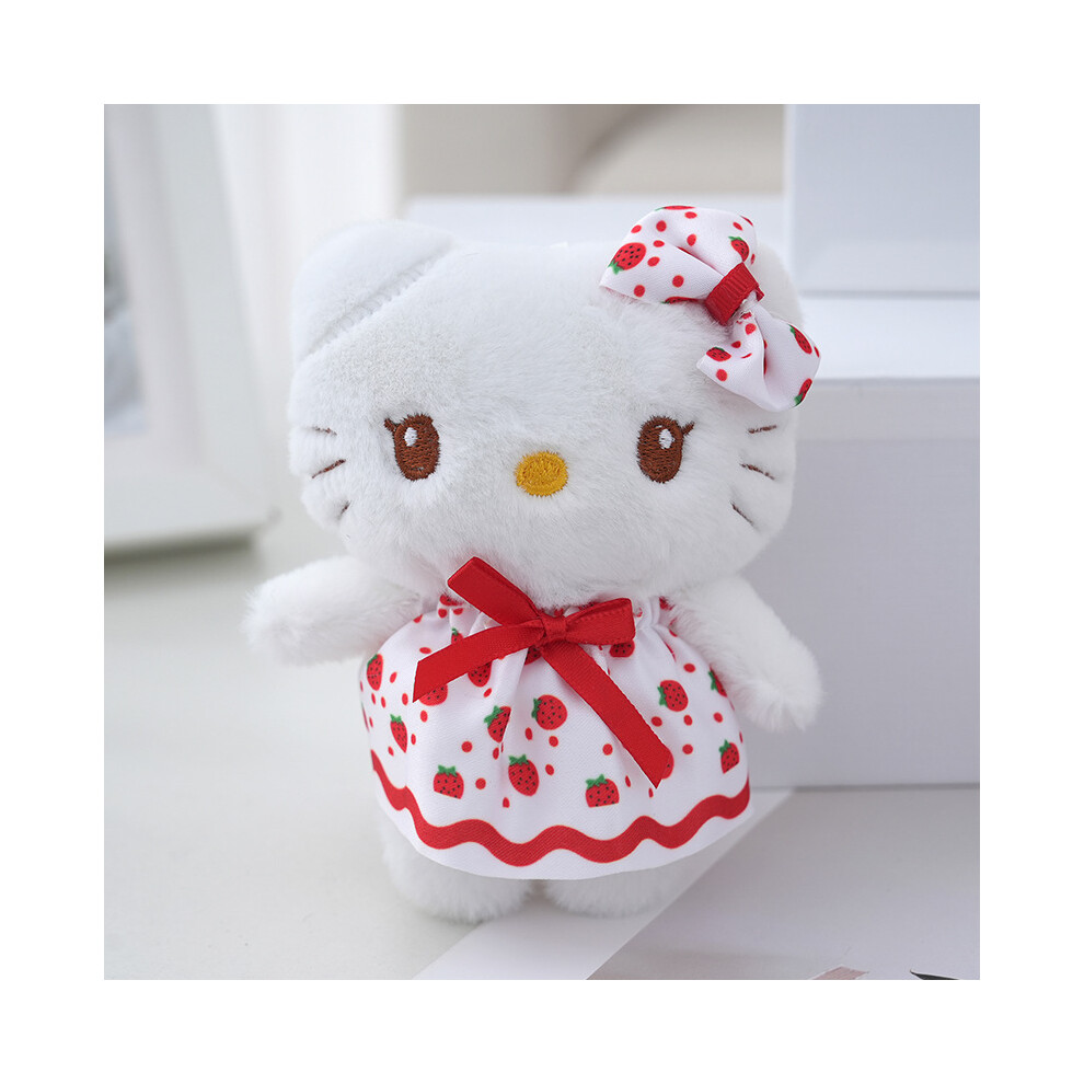 (Red Flower) Cute Hello Kitty Stuffed Animal Plush Doll Ideal For Girls Gift With Unique Style