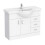Dyon 1050mm Floor Standing 2 Door Basin Vanity Unit White 3
