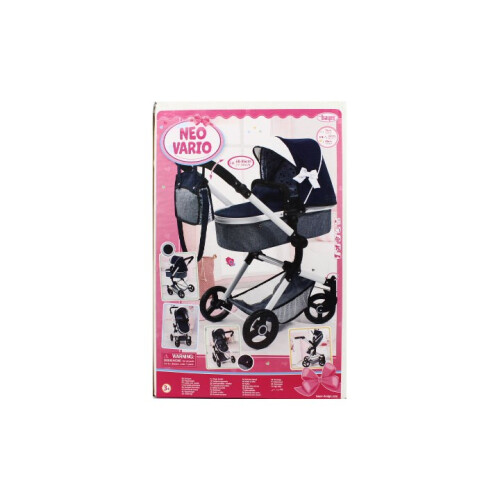 Bayer Doll pram BAYER Design 18481AB Combi Neo Vario deep Blue