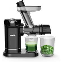 Keplin Slow Masticating Juicer Machine Cold Press with 7-Stage Auger for High Juice Yield, 2.12kg Black