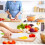 Children's Baking Kitchen Kitchen Knife Kitchen Set Children's Kitchen Kitchen Utensils 6-piece Multicolour 7