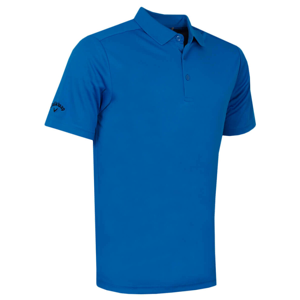 (L, Skydiver) Callaway Golf Mens 2024 Tournament Opti-Dri Wicking Polo Shirt