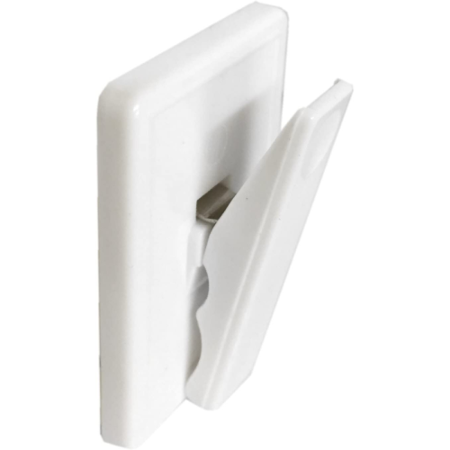 Bulk Hardware Bill - Ticket Clips Self Adhesive 48 X 32Mm White 10 Clips 2