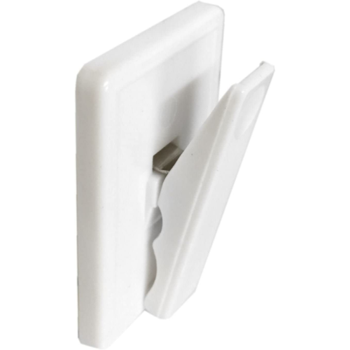 Bulk Hardware Bill - Ticket Clips Self Adhesive 48 X 32Mm White 10 Clips