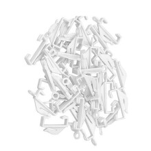 40 Curtain Track Glider Hooks With Sturdy Grip Fit Integra Decorail Rail Clip