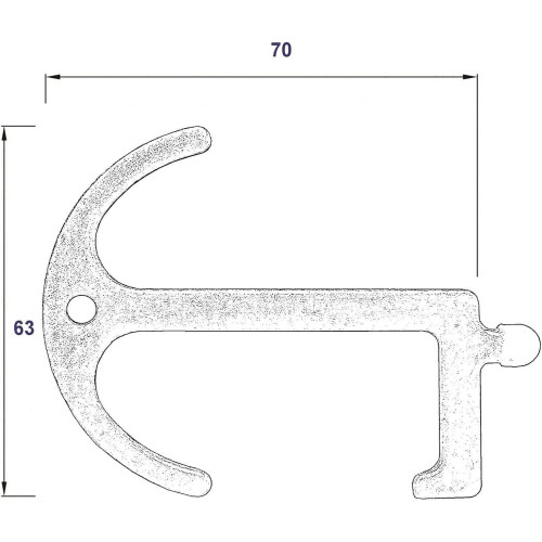 Copper Contactless Door Opener Key Tool, Touch Free 2